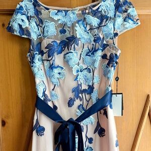 NWT Adrianna Papell Embroidered Sheath Dress